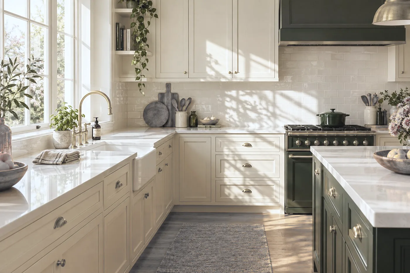 A spotless kitchen after a deep clean